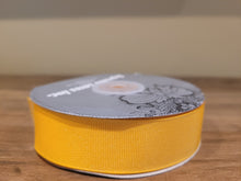 Load image into Gallery viewer, Grosgrain Ribbon 1" (25mm) wide - Yellow
