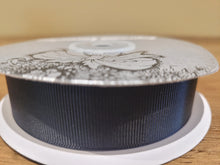 Load image into Gallery viewer, Grosgrain Ribbon 1" (25mm) wide - Black