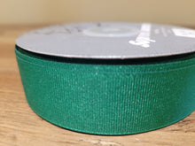 Load image into Gallery viewer, Grosgrain Ribbon 1" (25mm) wide - Hunter Green