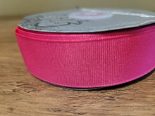 Load image into Gallery viewer, Grosgrain Ribbon 1" (25mm) wide - Bright Pink