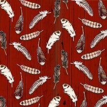 Load image into Gallery viewer, Henry Glass Moose Lodge Feathers - Red