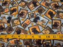 Load image into Gallery viewer, Quilting Treasures Loyal, Loveable Labs Portraits - Blue