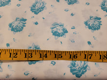 Load image into Gallery viewer, Free Spirit Shades Of Rose Falling Rose Quilting Cotton - Teal