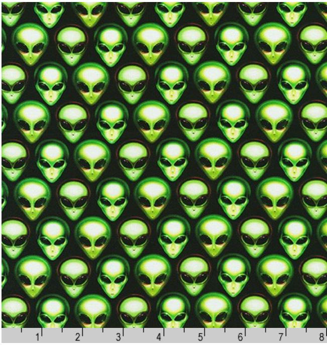 Robert Kaufman Area 51 Aliens - Onyx