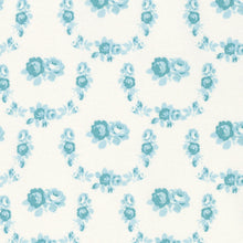 Load image into Gallery viewer, Free Spirit Shades Of Rose Trellis Quilting Cotton - Teal