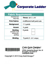 Load image into Gallery viewer, Corporate Ladder Block Quilt Pattern