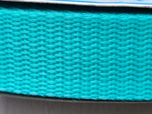 Load image into Gallery viewer, Belting Webbing 1&quot; (25mm) wide - Turquoise
