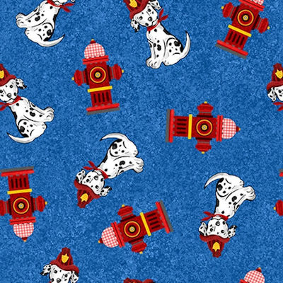 Blank Quilting Everyday Heroes Dalmations & Hydrants