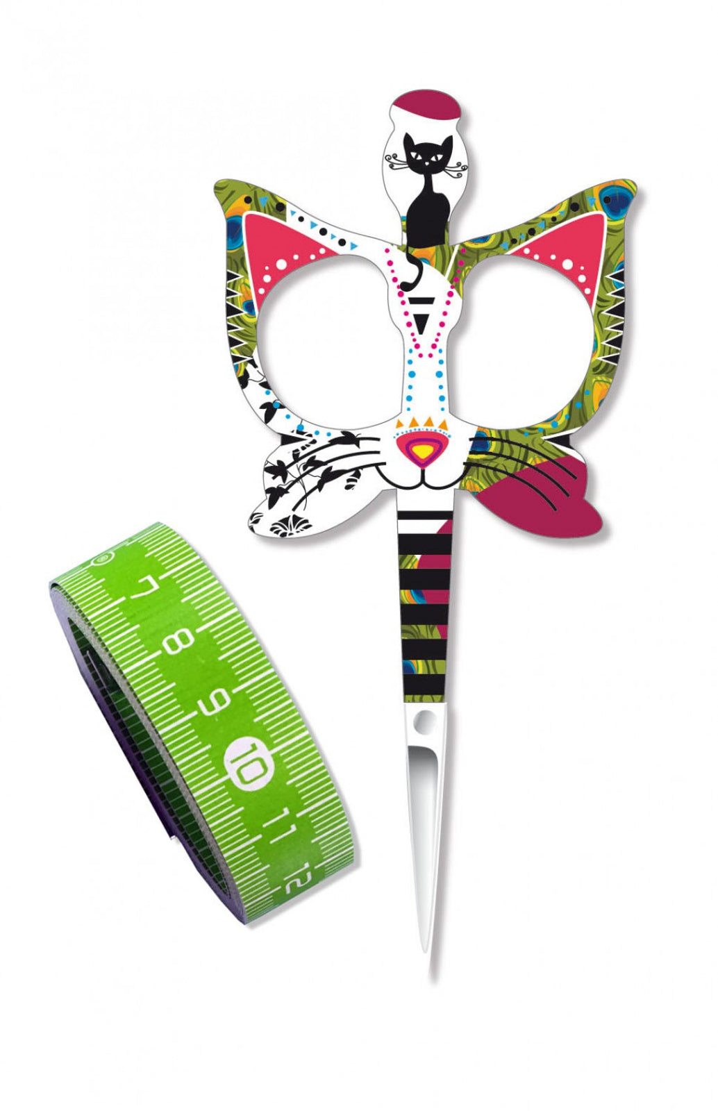 Bohin Cat Design Embroidery Scissors 3.5