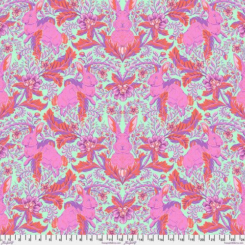 Free Spirit Tula Pink Full Moon Forest II Hoppy Go Lucky- Blossom