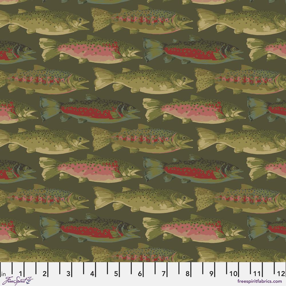 Free Spirit Go Fish Small Trout, Canadian Fabric Store