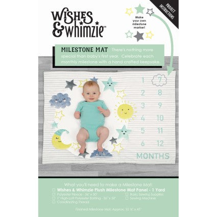 Wishes & Whimzie Milestone Growth Baby Mat Panel