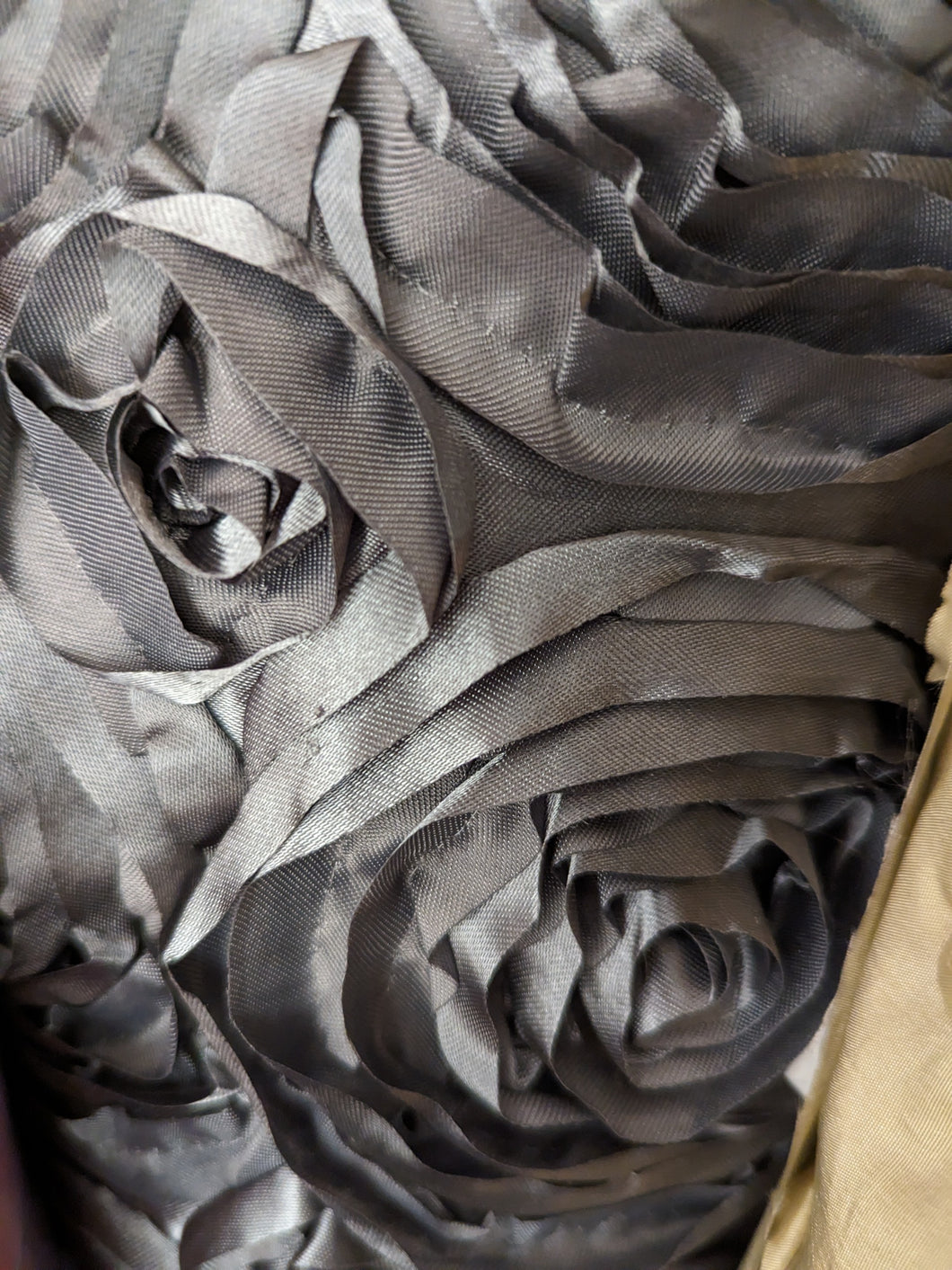 Drapery Roses Fabric - Grey