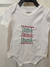 Load image into Gallery viewer, Stink Stank Stunk embroidered baby onesie
