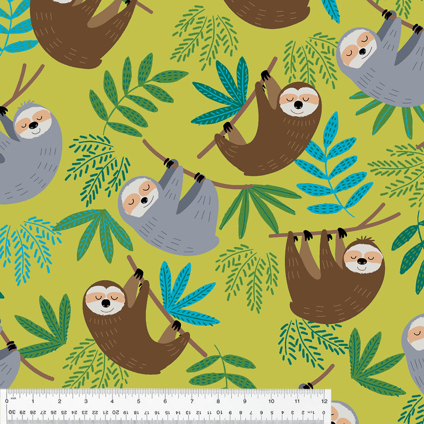 Baum Sloth Fleece Fabric