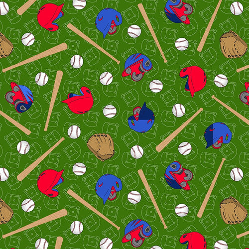 Blank Quilting Game On Baseball