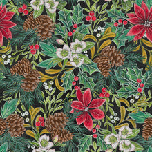 Load image into Gallery viewer, Blank Quilting Mistletoe Magic Christmas Greenery &amp; Poinsettias
