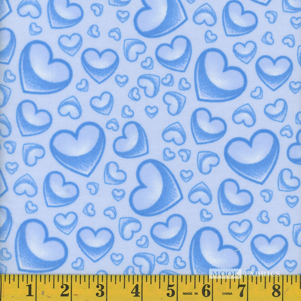 Gradient Heart Flannel - Blue