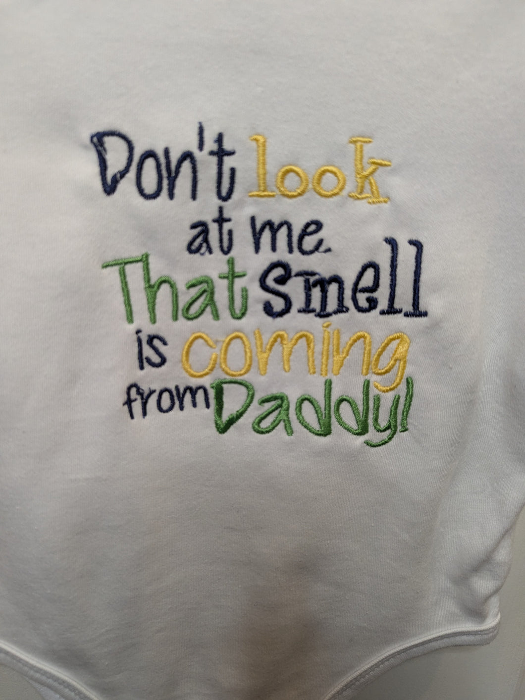 Embroidered baby onesie - funny