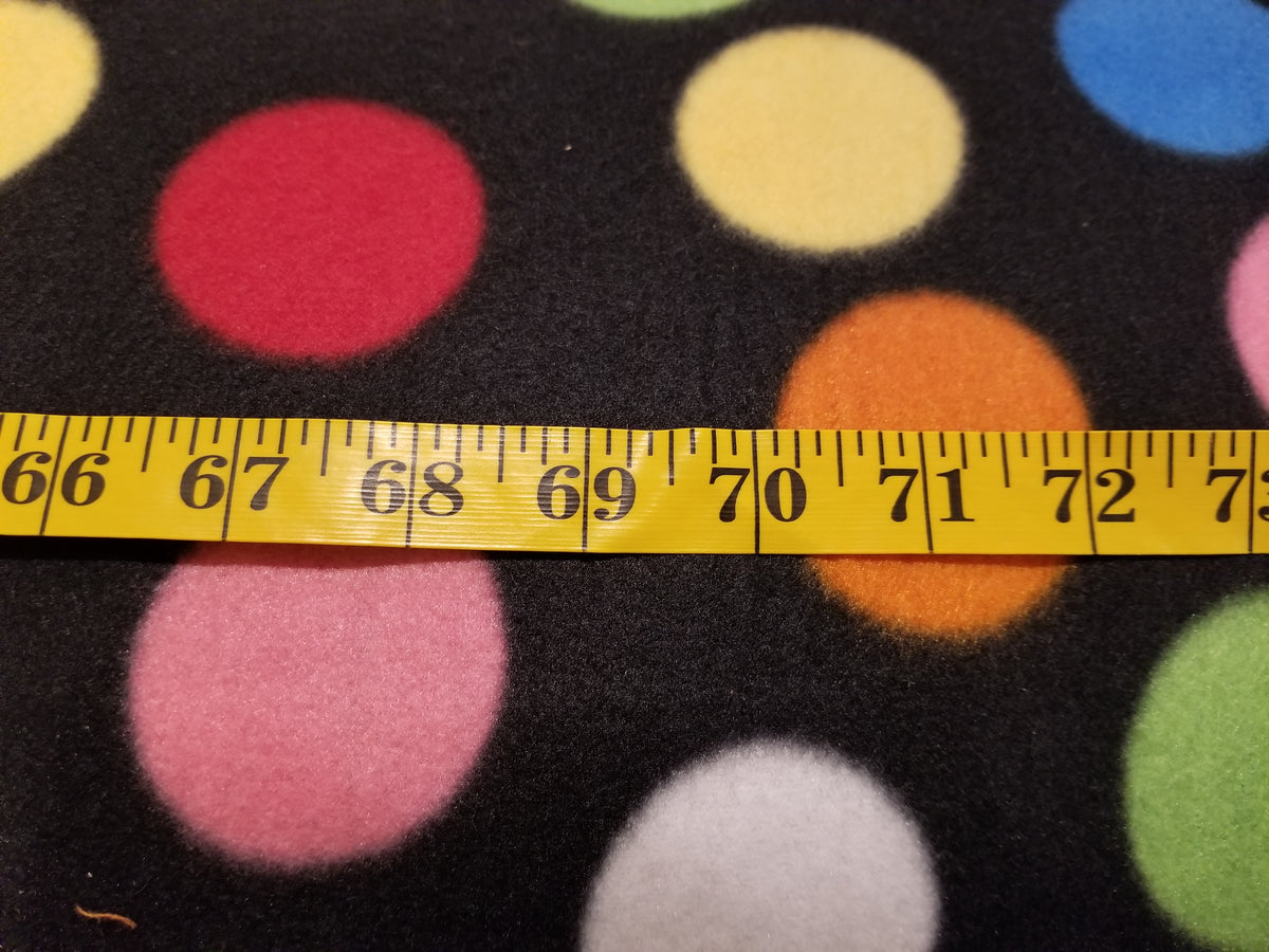 Polka Dot Polar Fleece Fabric Canadian Fabric Store BecksFabrics