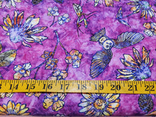 Load image into Gallery viewer, Quilting Treasures Floraluna Etched Floral - Purple
