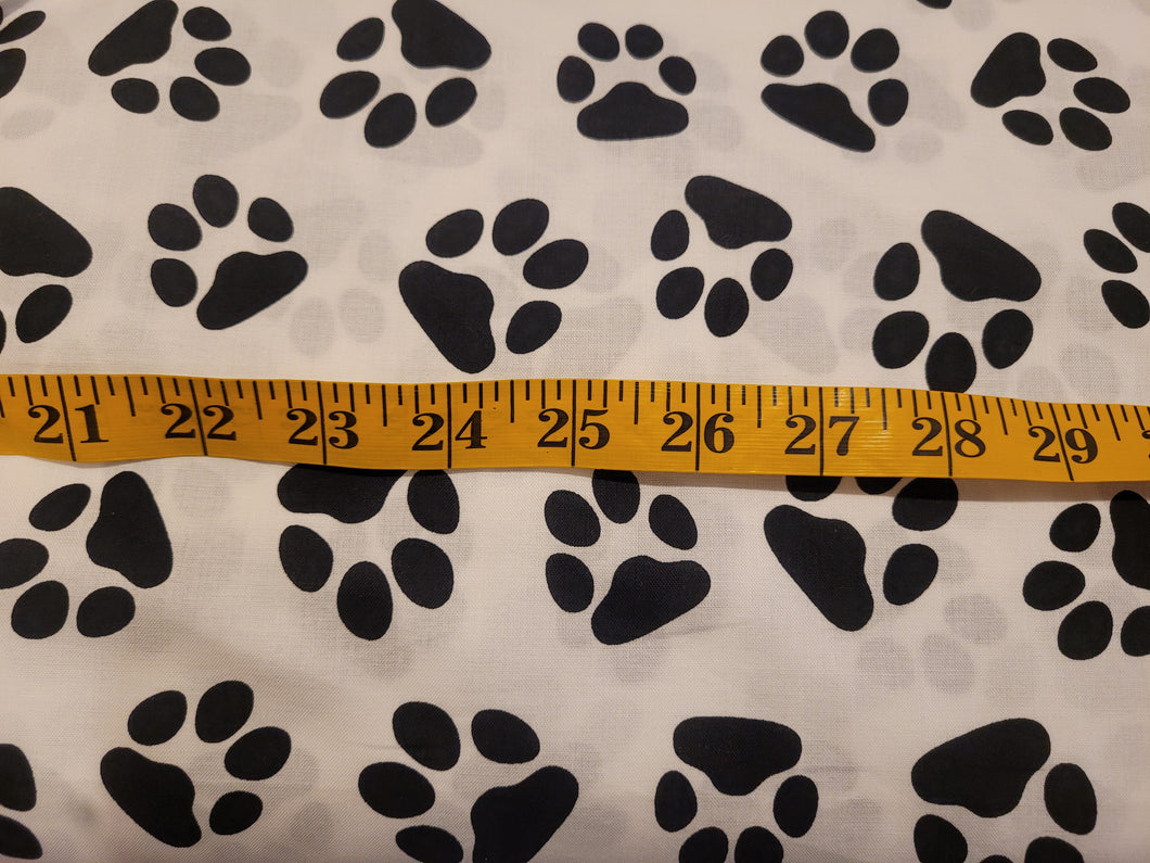 Large Dog Paw Print - White