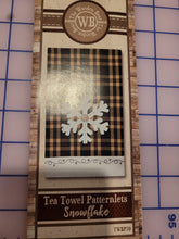 Load image into Gallery viewer, Tea Towel Patternlet - Snowflake

