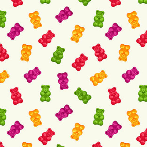 Blank Quilting Herban Sprawl Gummy Bears - Cream