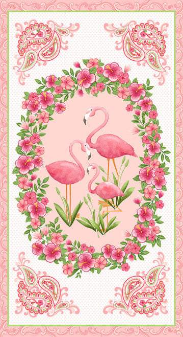 Blank Quilting Let's Flamingle Flamingo Quilting Panel