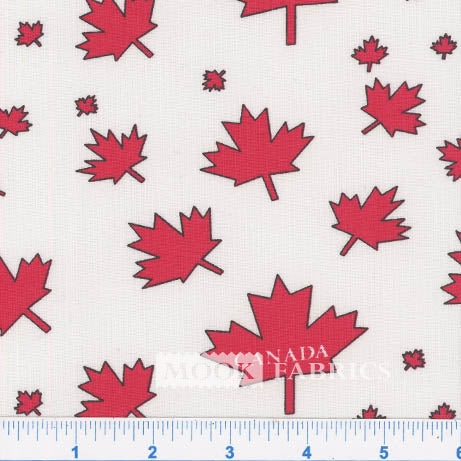 Canada Day Maple Leaf Fabric