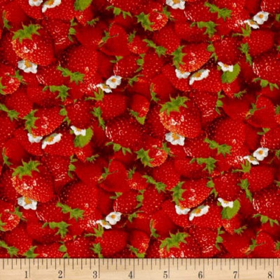 Elizabeth Studio Strawberry Fabric