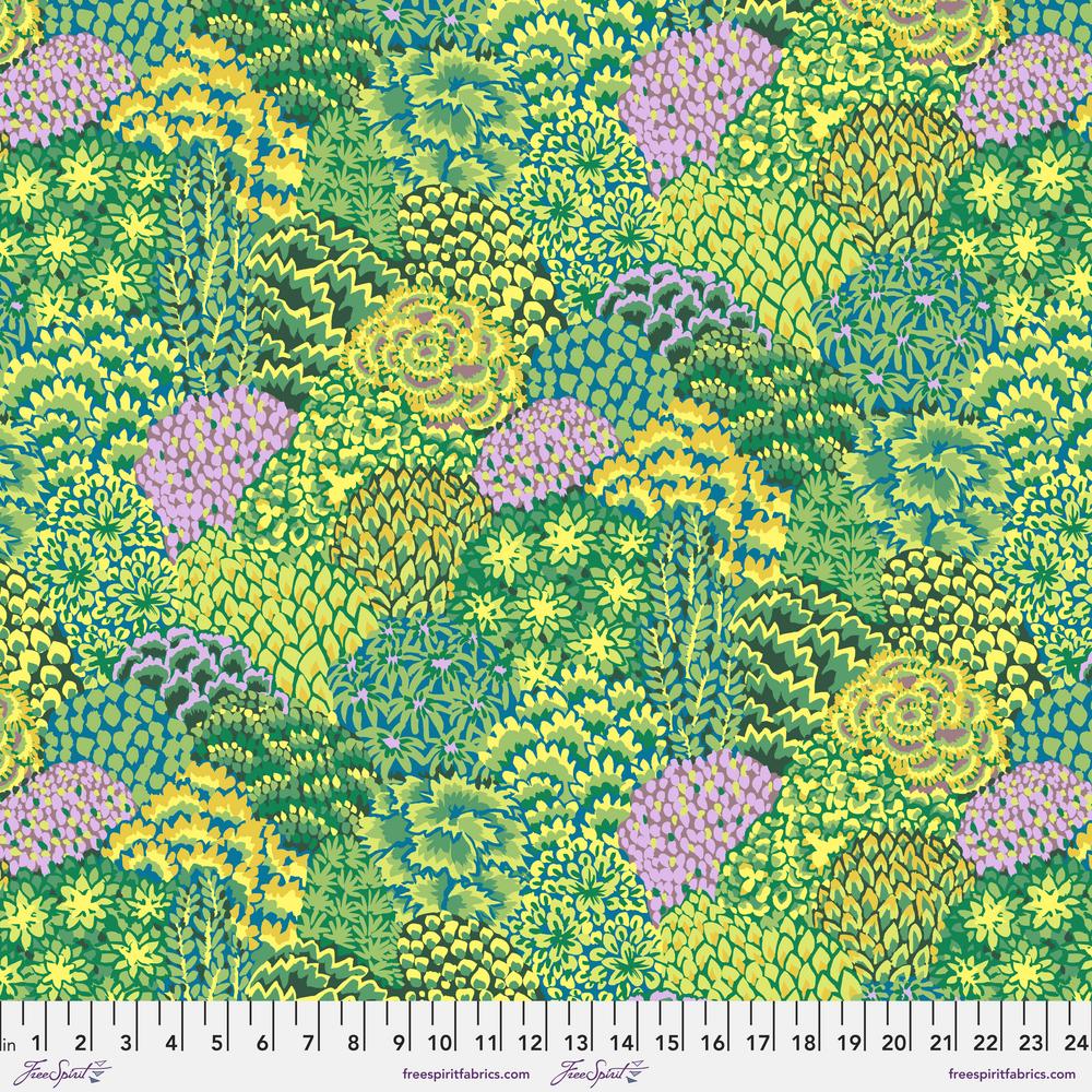 Free Spirit Kaffe Fassett 85 & Fabulous Large Oriental Trees - Green