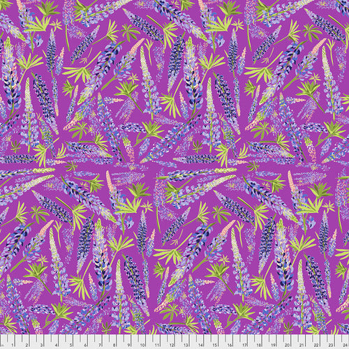 Calico Horses Lupine Valley Quilting Cotton - Magenta