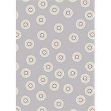 Load image into Gallery viewer, Lewis &amp; Irene Forme Flower Dots Quilting Fabric - Grey
