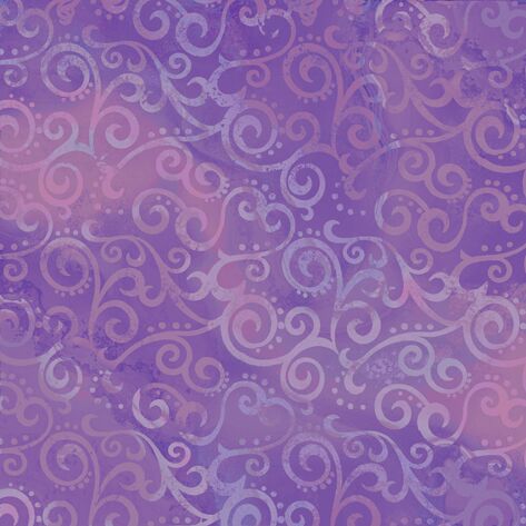 Ombre Scroll Purple Blender Quilting Fabric