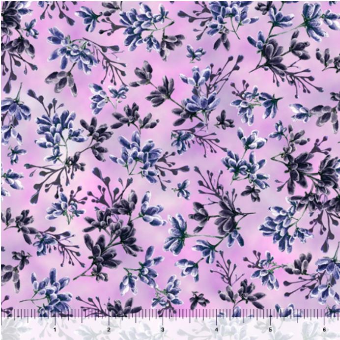 Quilting Treasures Simone Flower Buds - Pink