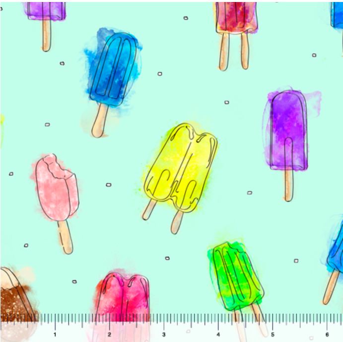 Quilting Treasures What's The Scoop Popsicle - Mint