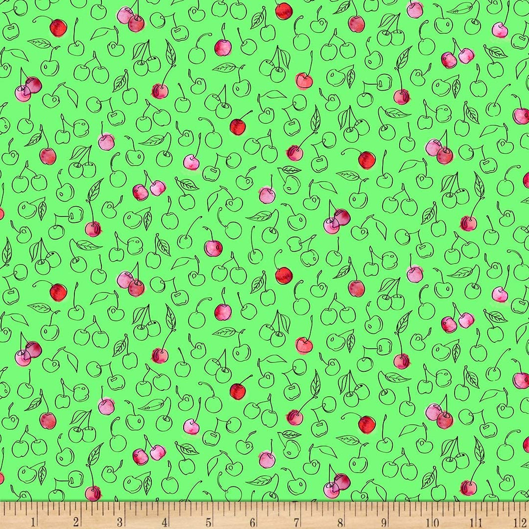 Quilting Treasures What's The Scoop Cherry - Green