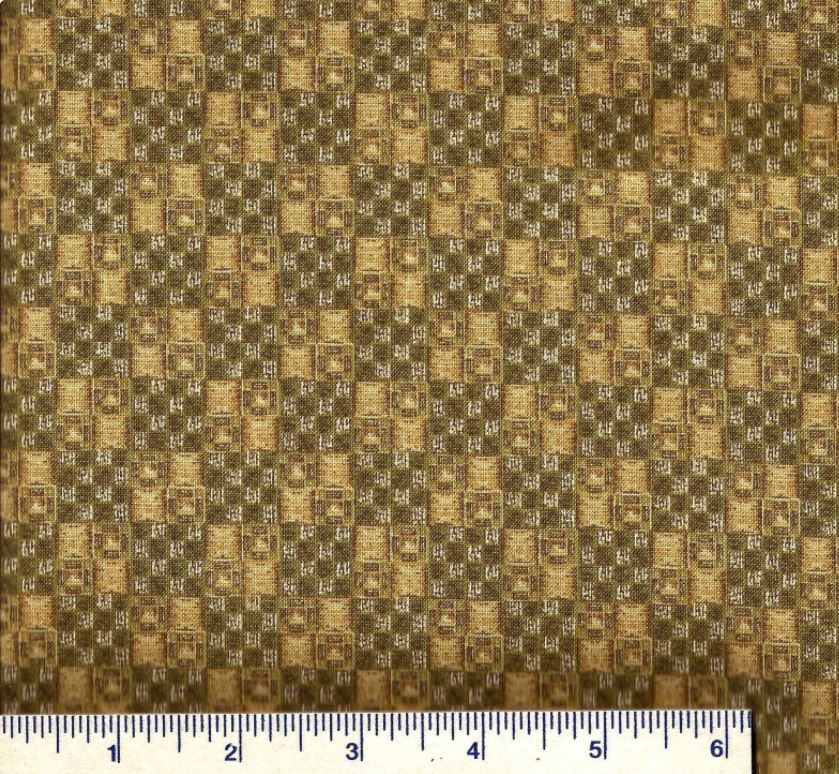 Quilting Treasures Into The Woods Basket Weave - Olive