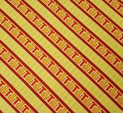 Quilting Treasures Steam Team Express Railroad Diagonal Stripe - Yellow