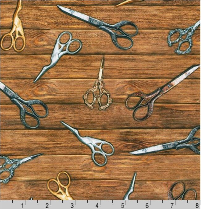 Robert Kaufman Sewing Emporium Fabric Scissors - Vintage