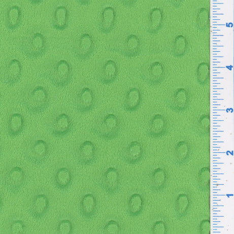 Apple Green Minky Dot Fabric