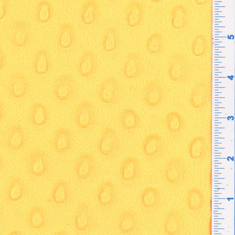 Banana Minky Dot Fabric