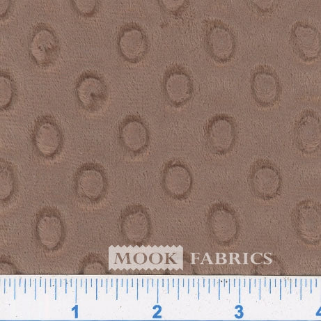 Mocha Minky Dot Fabric