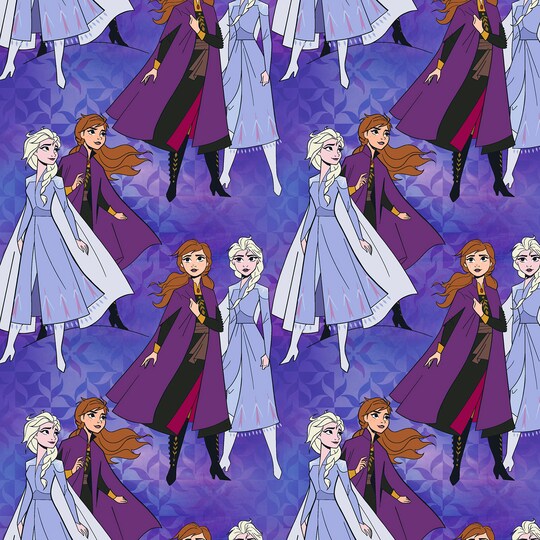 Frozen 2 Elsa And Anna Together Fabric