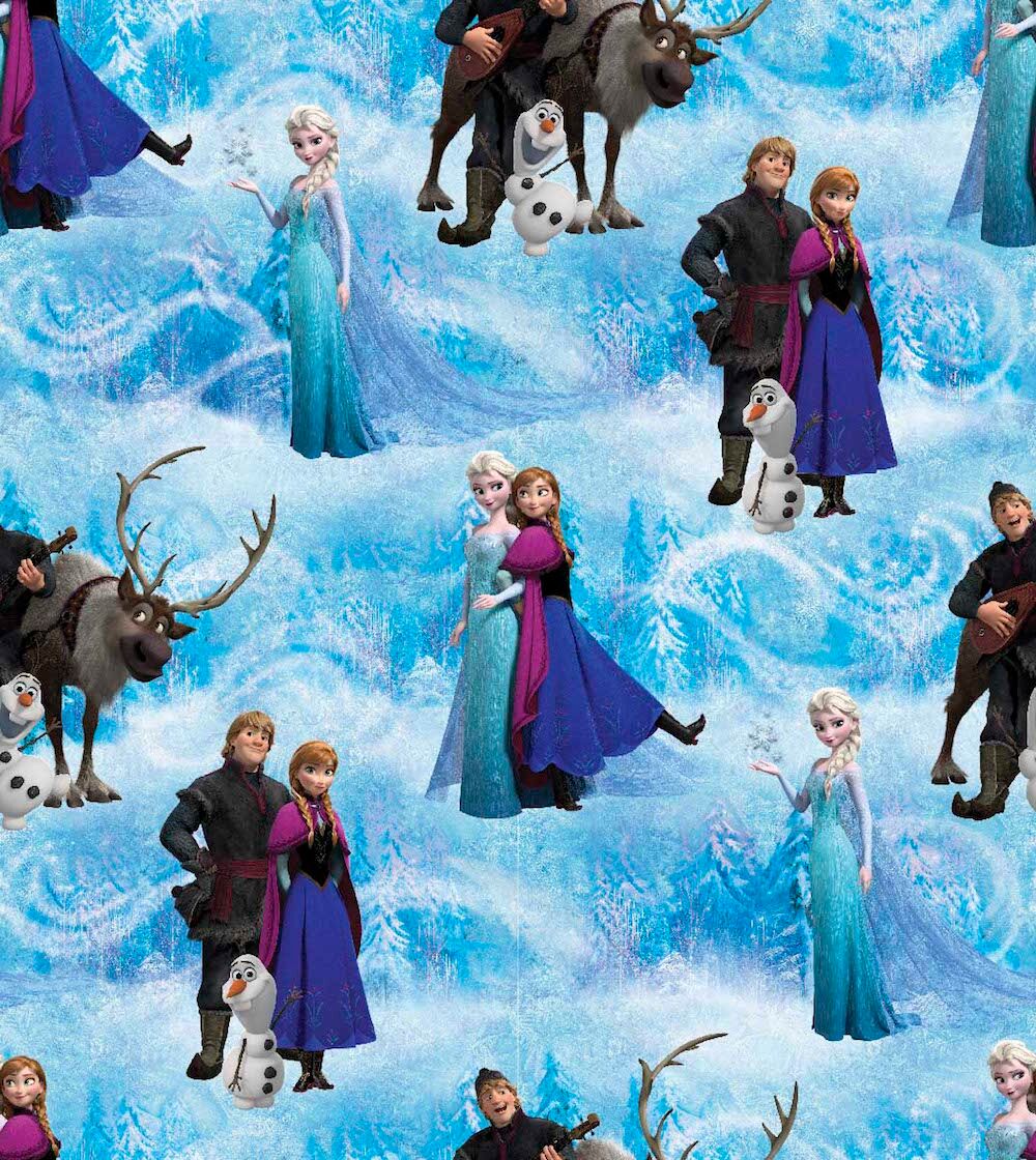 Frozen Elsa And Anna Fabric