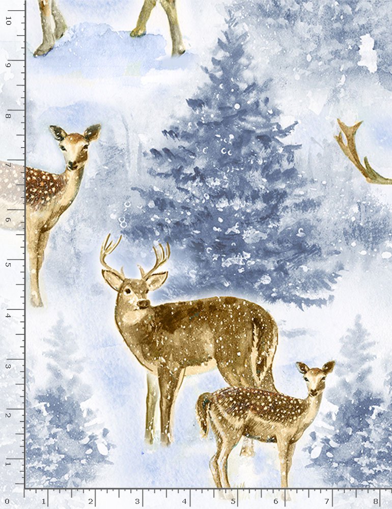 Timeless Treasures Winter Hike Winter Deer
