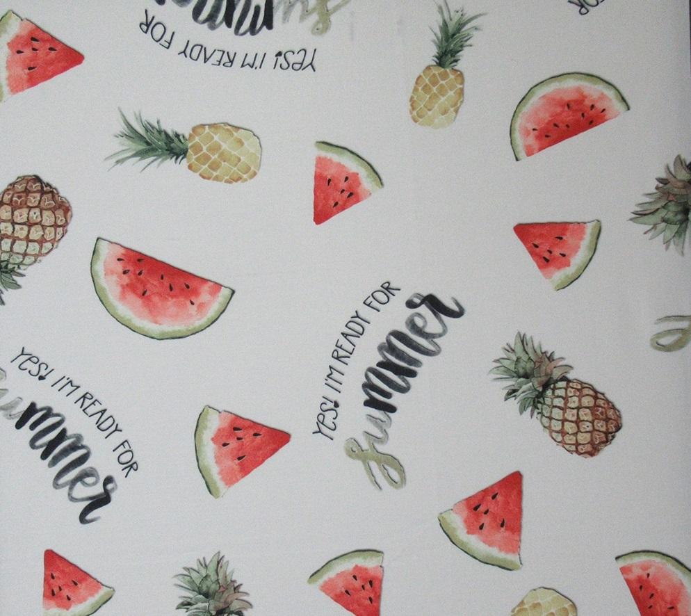 Pineapple And Watermelon PUL Fabric