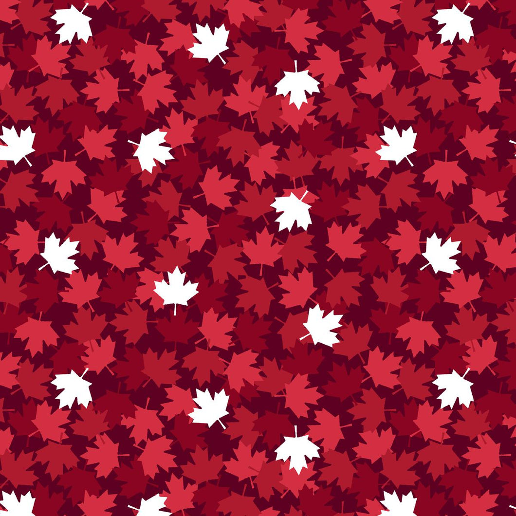 Windham Canadian Christmas Maple Leaves - Red