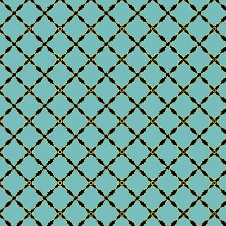 Windham Fabrics Grand Illusion Lattice - Turquoise Metallic